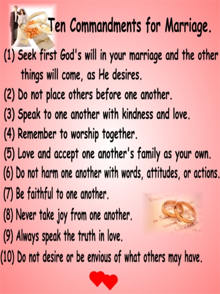 10 Marriage Commandments 10 Marriage Commandments